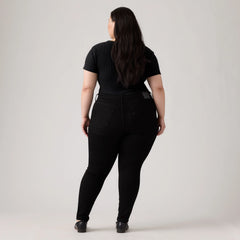 711 Skinny Women's Jeans (Plus Size) - Black Peony