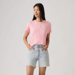 Graphic Logo Favorite Short Sleeve Tee - Daisy Bw_Pink Coral - Pink