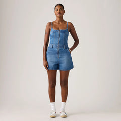 Jadine Romper - Vintage Vibe - Medium Wash