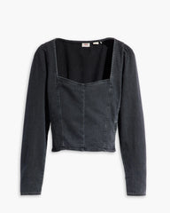 Ophelia Corset Blouse - Letter From the Editor - Black