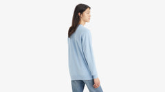 Lightweight Housemark Logo Sweater - Soft Chambray Blue - Blue