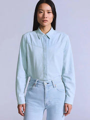 Club Shirt - Club Peony - Medium Wash