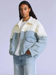 Aran Trucker Jacket - Cold Water - Medium Wash