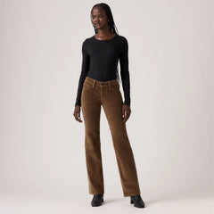 Superlow Bootcut Corduroy Women's Pants - Carafe - Brown