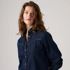 Logan Shirt - Tencel Dark Nights - Dark Wash
