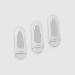 Low Rise Footie Socks (3-Pack) - White