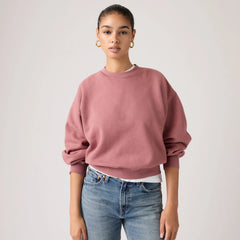 Vintage Garment Dye Boxy Sweatshirt - Garment Dye Crushed - Pink