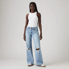 Superlow Women's Jeans - Table Talk - Med Indigo - Worn In