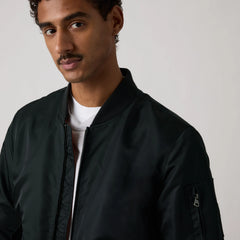 Flight Bomber Jacket - Black - Black