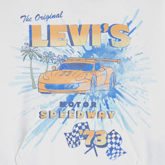 Motor Speedway Graphic Pullover Hoodie Little Boys 4-7 - Bright White
