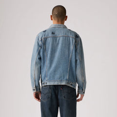 Relaxed Fit Trucker Jacket - Embroidered Rodeo - Medium Wash