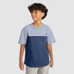 Short Sleeve Athletic Colorblock Graphic Tee Big Boys 8-20 - True Navy - Blue
