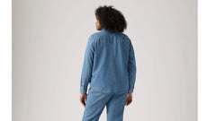Ultimate Western Shirt (Plus Size) - Mighty Fine - Medium Wash