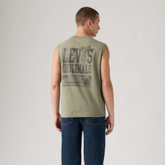 Graphic Muscle Tank - Mulled Basil - Green