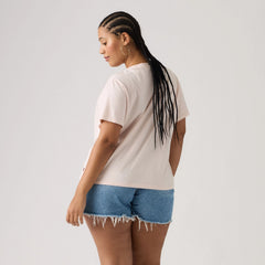 Perfect Logo T-Shirt (Plus Size) - Plus Bucking Bronco - Pink