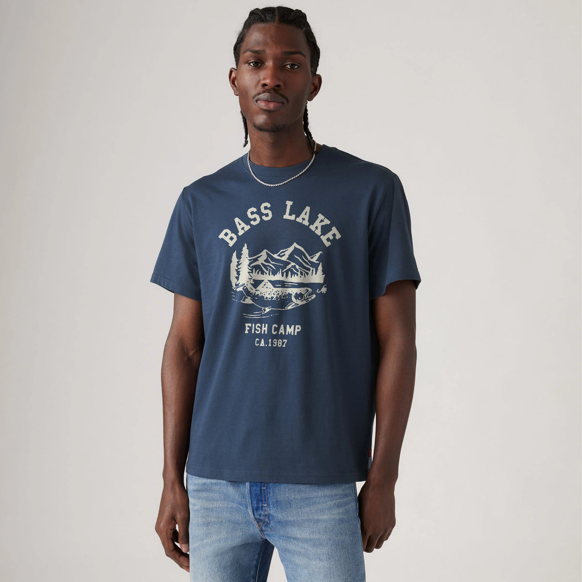Relaxed Fit Short-Sleeve Graphic T-Shirt - Big Dipper - Blue