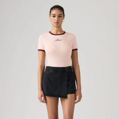Graphic Rickie Ringer T-Shirt - Crusive Crystal - Pink