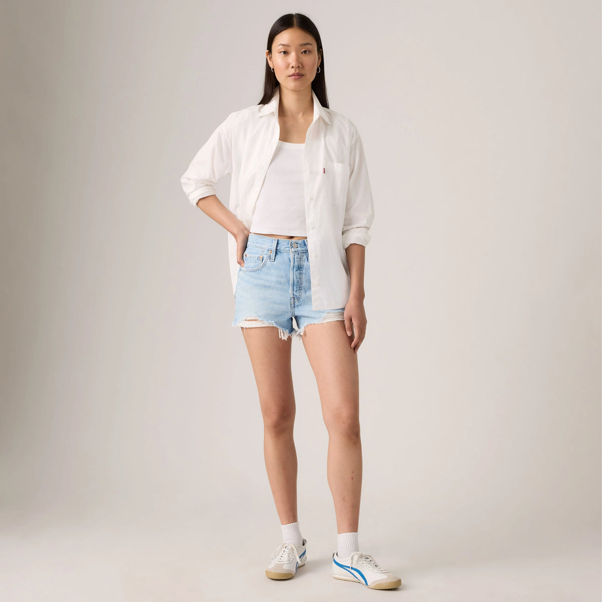 501® Original Fit High Rise Women's Shorts - Luxor Heat Light Wash
