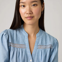 Madeline Tunic - Soft Current - Light Wash