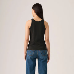 Essential Racer Tank Top - Caviar - Black