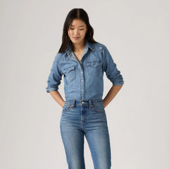Ultimate Western Shirt - Bee In The Bonnet Western - Medium Wash