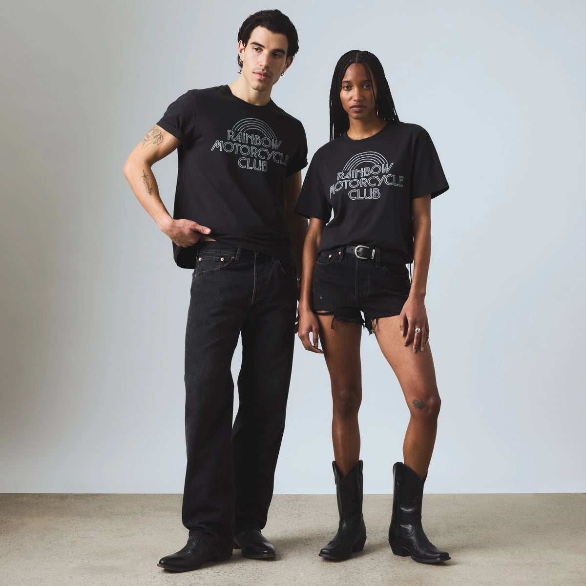 Levi's® Pride Community Tee - Rainbow Moto Club - Black