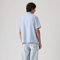 Classic Camper Shirt - Jay Stripe Allure Seersucker - Blue