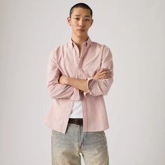 Authentic Button-Down Shirt - Waylon Stripe Au Naturel - Pink