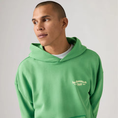 Two Horse Boxy Garment Dye Hoodie Sweatshirt - Two Horse Records - Green