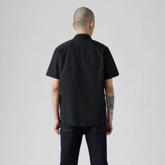 Short-Sleeve Classic One Pocket Standard Fit Shirt - Jet Black - Black