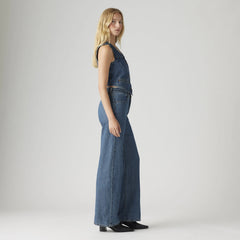 Ribcage Wide Leg Braided Women's Jeans - Big Yikes - Dark Wash