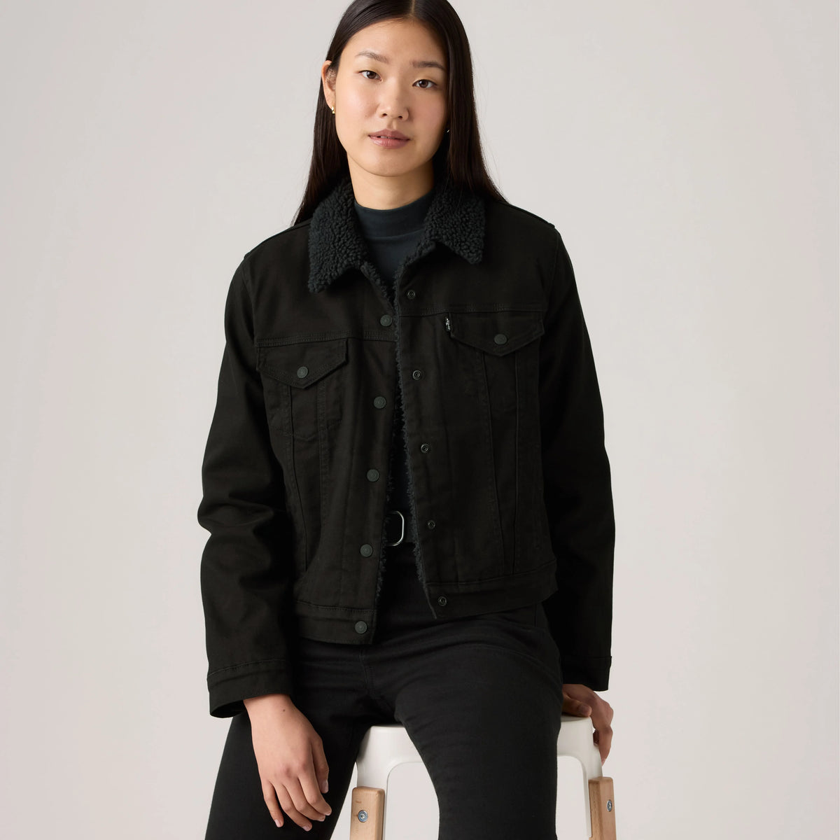 Original Sherpa Trucker Jacket - Black