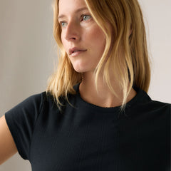 Dry Goods Short Sleeve Tee - Anthracite Night - Black