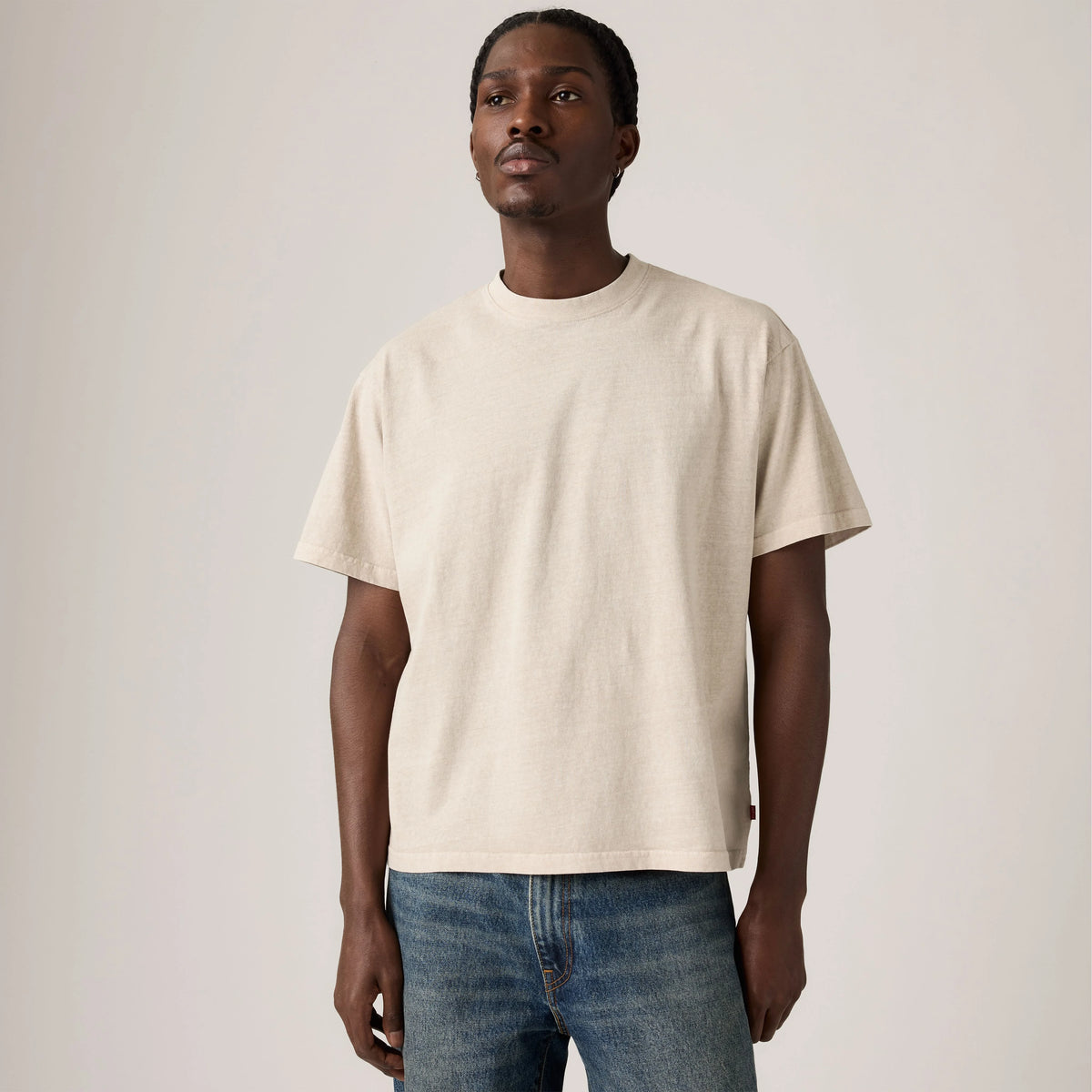 Boxy Short-Sleeve Garment Dye T-Shirt - Garment Dye Chateau Gray - Grey