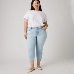 311 Shaping Skinny Capri Women's Jeans (Plus Size) - Hold It Down Plus - Light Wash