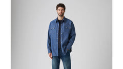 Shorthorn Sawtooth Western Shirt - Shorthorn Rigid - Dark Wash