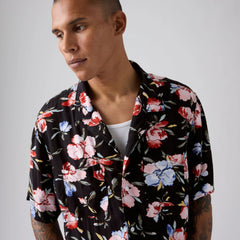 Classic Camp Shirt - Blake Brushstroke Floral Oatmeal - Multi-Color