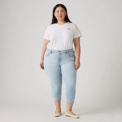 311 Shaping Skinny Capri Women's Jeans (Plus Size) - Hold It Down Plus - Light Wash