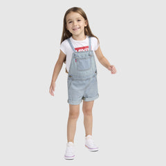 Knot Stap Shortalls Toddler 2T-4T - Day Off - Light Wash