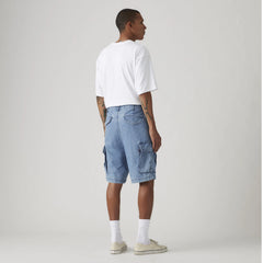 Carrier Cargo Lightweight 9" Men's Shorts - Only Up From Here - Medium Wash