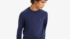 Lightweight Housemark Logo Sweater - Naval Academy - Blue