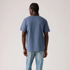 Relaxed Fit Short-Sleeve Graphic T-Shirt - Healdry Vintage Indigo - Blue