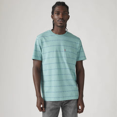 Classic Pocket T-Shirt - Diamonde Stripe Bris - Multi-Color