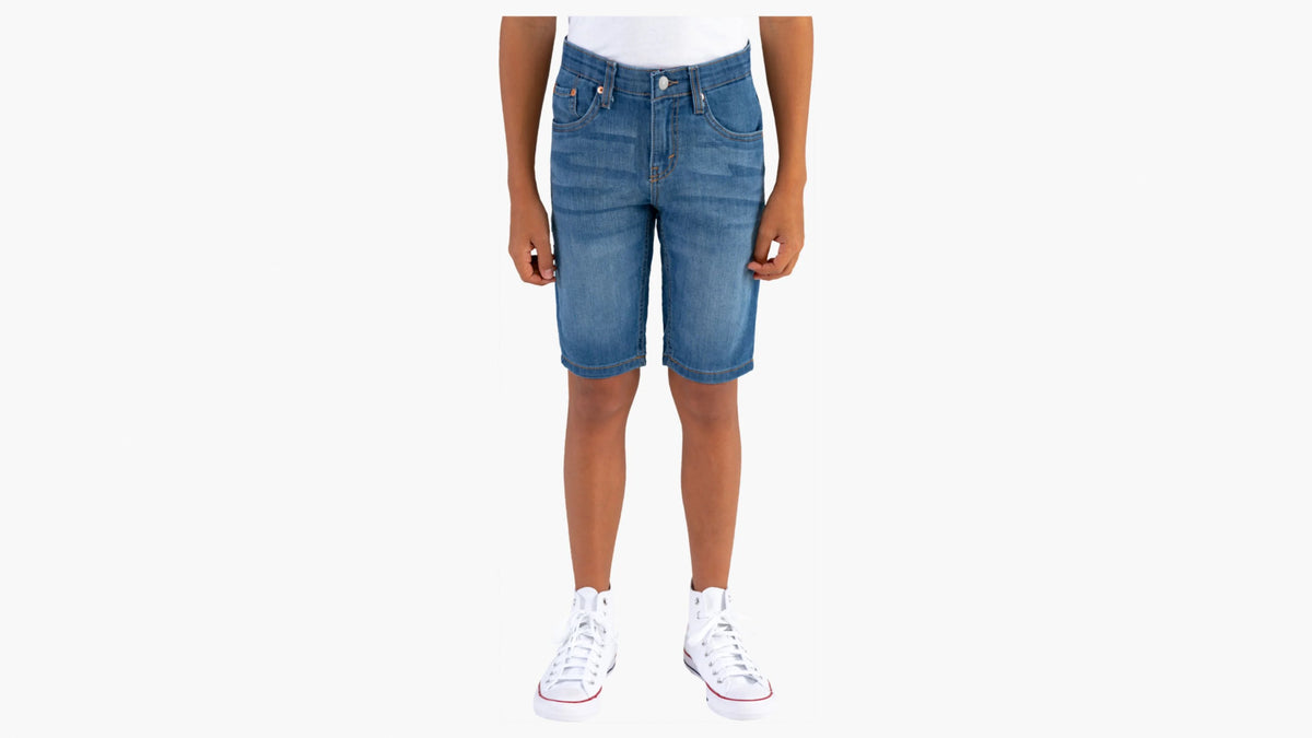 Slim Fit Performance Shorts - Blown Away - Medium Wash