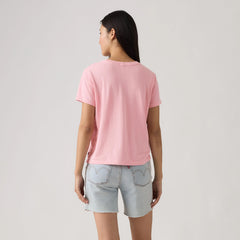 Graphic Logo Favorite Short Sleeve Tee - Daisy Bw_Pink Coral - Pink