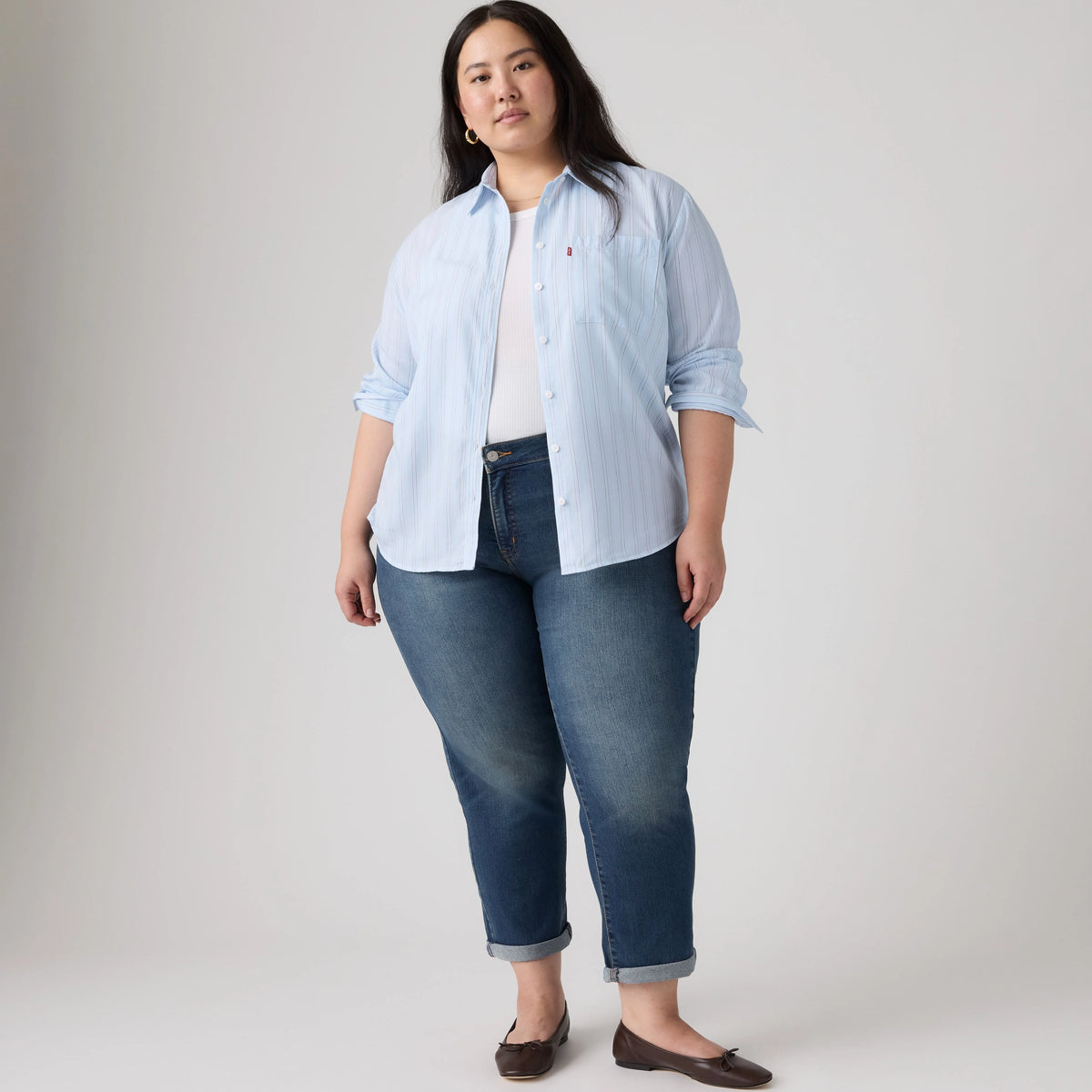 Boyfriend Women's Jeans (Plus Size) - Working Late Plus - Medium Wash