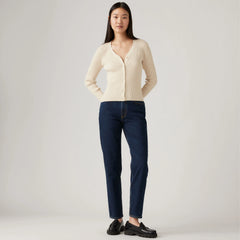 80s Mom Women's Jeans - Eroded Way - Dark Wash
