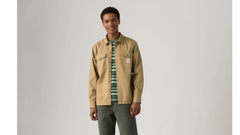 Long-Sleeve Worker Shirt - Tiger's Eye Twill - Brown