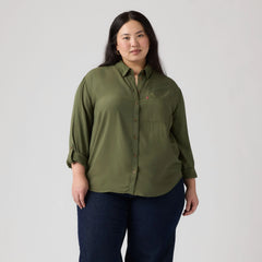 Darlene Shirt (Plus Size) - Deep Depths - Green