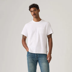 Essential Pocket T-Shirt - Bright White - White